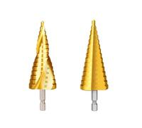 NWPNLXEA Step Drill Bit Hex Shank 5/9/11 Steps Core Drill Bit for Wood/Metal Drilling Hole Cutter Cone Drill 1Pcs(Center Punch) NWPNLXEA