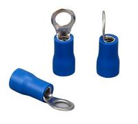 NWPNLXEA Terminale Isolato ad Anello Blu RV2-8 Connettore for Cavi 100 Pezzi/Confezione Adatto for Cavi da 1,5-2,5 mm Terminale a crimpare Elettrico RV2.5-8 RV