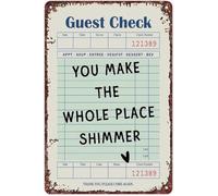 NWPNLXEA You Make Everything Sparkle Sentimental Vintage Tin Sign for Home Bar Cafe Bedroom Decor (8 X 12