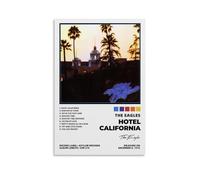 NWQV The Eagles-hotel California, poster decorativo da parete per camera da letto, 60 x 90 cm, senza cornice