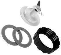 NWQZTS Lama del frullatore con guarnizione lama coperchio inferiore base frullatore e 2 anelli di gomma guarnizione di tenuta, per Hamilton Beach Lama del coperchio del frullatore