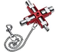 NWS 2005-6-SB Chiave per armadio elettrico Zinco pressofuso Rosso 1 pz.