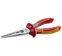 NWS 524272 Pinza a becchi piatti VDE bicomponente, 160 mm, argento