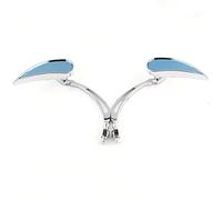 NWSM Specchietti Laterali SPECCHI RETROVISORI A Goccia CROMATI Fit per Honda Rebel 250 Shadow 600 750 VTX VT (Color : Chrome)