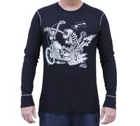 NWT Lowbrow Art Co. BONE PERCENTER TERMICO NERO SMALL-2XLARGE EDIZIONE LIMITATA