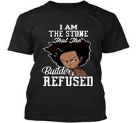 NWT The Boondocks I Am The Stone That The Builder Refused Art T Shirt Black XXL