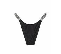 NWT Victoria's Secret SWIM RHINESTONE SHINE STRAP BRAZILIAN BIKINI BOTTOM