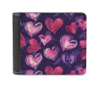 NWTPK Portafoglio fermasoldi a forma di immagine rossa stampato porta carte di credito adatto per riporre contanti, carte di credito, carte d'identità, stile, taglia unica, contemporaneo