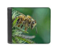 NWTPK Portafoglio fermasoldi con immagini reali di api stampato porta carte di credito adatto per riporre contanti, carte di credito, carte d'identità, stile, taglia unica, contemporaneo