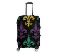 NWTRJ 3D Fleur De Lis Mardi Gras Travel Luggage Cover Elastico Lavabile Copertura Antipolvere Anti-Graffio Valigie Protector Adatto 19-32 Pollici Bagagli, Stile:, XL