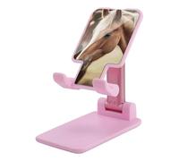 NWTRJ Adorabile Cavallo Supporto per telefono cellulare ad angolo regolabile in altezza Supporto pieghevole per telefono da tavolo compatibile con tutti i telefoni cellulari