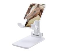 NWTRJ Adorabile Cavallo Supporto per telefono cellulare ad angolo regolabile in altezza Supporto pieghevole per telefono da tavolo compatibile con tutti i telefoni cellulari