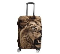 NWTRJ Angry Lion - Copertura elastica per valigia, lavabile, antipolvere, antigraffio, adatta per bagagli da 48 a 81 cm, Stile:, S