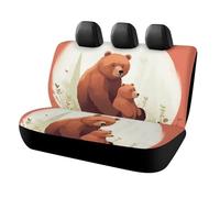 NWTRJ Bear Hug - Coprisedili posteriori per auto, morbidi, impermeabili, antipolvere, antigraffio, universali, adatti alla maggior parte dei camion, SUV e furgoni