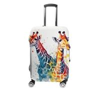 NWTRJ Bella giraffa copertura per bagagli da viaggio, elastica, lavabile, antipolvere, antigraffio, adatta per bagagli da 48 a 81 cm, XL