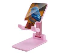NWTRJ Blue Bird and Leaves Supporto per telefono cellulare ad angolo regolabile in altezza Supporto per telefono pieghevole da tavolo compatibile con tutti i telefoni cellulari