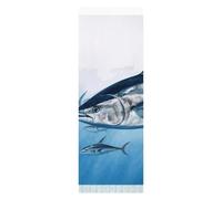 NWTRJ Bluefin Tonno Thunnus - Sciarpa da donna, morbida, calda, grande, scialle avvolgente con nappe, coperta da viaggio alla moda per autunno e inverno