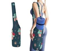 NWTRJ Borsa lunga per tappetino da yoga, con grande tasca laterale, adatta alla maggior parte dei tappetini da yoga