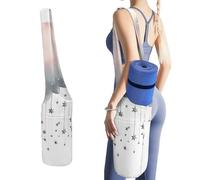 NWTRJ Borsa lunga per tappetino da yoga con stelle e nuvole con grande tasca laterale per tappetino da yoga, adatta alla maggior parte dei tappetini