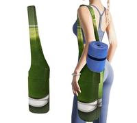 NWTRJ Borsa lunga per tappetino da yoga con succo di frutta verde con grande tasca laterale per tappetino da yoga, adatta alla maggior parte dei tappetini