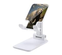 NWTRJ Brown Bear Supporto per telefono cellulare ad angolo regolabile in altezza Supporto pieghevole per telefono da tavolo compatibile con tutti i telefoni cellulari
