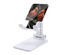 NWTRJ Cardinals Birds Fauna Wild Supporto per telefono cellulare ad angolo regolabile in altezza Supporto per telefono pieghevole da tavolo compatibile con tutti i telefoni cellulari