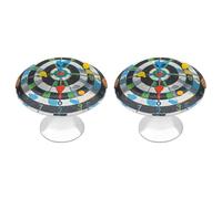 NWTRJ Confezione da 2 pomelli per armadietti da cucina, stile moderno, per cassetti e comò, colorati, per casa, ufficio, cucina