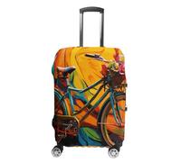 NWTRJ Copertura colorata per bagagli da viaggio per bicicletta, elastica, lavabile, antipolvere, antigraffio, adatta per bagagli da 48 a 81 cm, Stile:, L