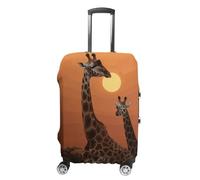 NWTRJ Copertura elastica per valigie da viaggio con giraffa al tramonto, lavabile, antipolvere, antigraffio, adatta per bagagli da 48 a 81 cm, Stile:, M