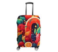 NWTRJ Copertura per bagagli da viaggio colorata con frutta e verdura, elastica, lavabile, antipolvere, antigraffio, adatta per bagagli da 48 a 81 cm, Stile:, XL