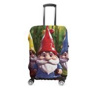 NWTRJ Copertura per bagagli da viaggio con gnomi colorati, elastica, lavabile, antipolvere, antigraffio, adatta per bagagli da 48 a 81 cm, Stile:, L