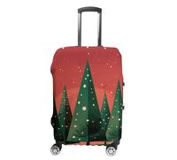 NWTRJ Copertura per bagagli da viaggio con illustrazione dell'albero di Natale, elastica, lavabile, antipolvere, antigraffio, adatta per bagagli da 48 a 81 cm, L