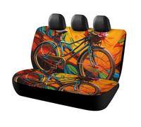 NWTRJ Coprisedili colorati per bicicletta e auto, morbidi, impermeabili, per panchina posteriore, antipolvere e antigraffio, universali, adatti alla maggior parte dei camion, SUV e furgoni
