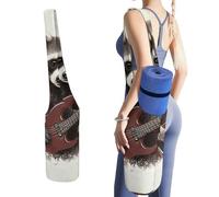 NWTRJ Divertente borsa per tappetino da yoga con procione, lunga borsa da yoga con grande tasca laterale per tappetino da yoga, adatta alla maggior parte dei tappetini