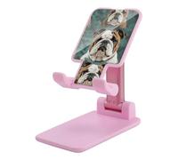 NWTRJ Divertente bulldog inglese supporto per telefono cellulare ad angolo regolabile in altezza supporto pieghevole per telefono da tavolo compatibile con tutti i telefoni cellulari