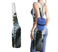 NWTRJ Dragonfly - Borsa lunga per tappetino da yoga, con grande tasca laterale, adatta per la maggior parte dei tappetini da yoga