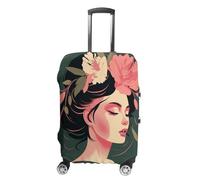 NWTRJ Face of A Flower, copertura elastica per valigie da viaggio, lavabile, antipolvere, antigraffio, adatta per bagagli da 48 a 81 cm, L