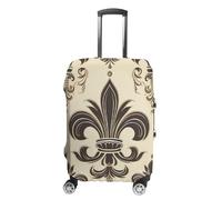NWTRJ Fleur-de-Lis And Coat Arms Knight - Copertura elastica lavabile per valigia, antipolvere, antigraffio, adatta per bagagli da 48 a 81 cm, Stile:, M
