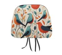 NWTRJ Flock of Birds - Copripoggiatesta per auto, morbido, traspirante, universale, adatto per auto, camion, SUV, furgoni, accessori interni auto, confezione da 2