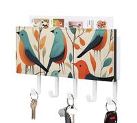 NWTRJ Flock of Birds - Portachiavi da parete con 5 ganci, decorativo, per ingresso, porta d'ingresso, corridoio, ufficio