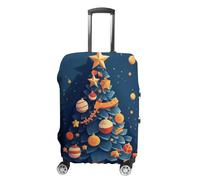 NWTRJ Gifts Under The Christmas Tree - Copertura per bagagli da viaggio, elastica, lavabile, antipolvere, antigraffio, adatta per bagagli da 48 a 81 cm, S