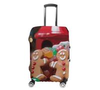 NWTRJ Gingerbread Man Candy Travel Luggage Cover elastica lavabile copertura antipolvere antigraffio valigia Protector adatto per bagagli da 48 a 81 cm, Stile:, M