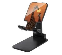 NWTRJ Giraffe at Sunset Supporto per telefono cellulare ad angolo regolabile in altezza Supporto per telefono pieghevole da tavolo compatibile con tutti i telefoni cellulari