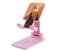 NWTRJ Giraffe at Sunset Supporto per telefono cellulare ad angolo regolabile in altezza Supporto per telefono pieghevole da tavolo compatibile con tutti i telefoni cellulari