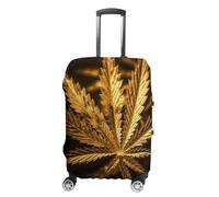 NWTRJ Golden Canna opertura elastica per valigie da viaggio, lavabile, antipolvere, antigraffio, adatta per bagagli da 48 a 81 cm, Stile:, XL