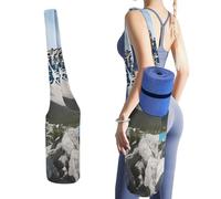 NWTRJ Mountains - Borsa lunga per tappetino da yoga, con grande tasca laterale, adatta per la maggior parte dei tappetini da yoga