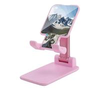 NWTRJ Mountains Supporto per telefono cellulare ad angolo regolabile in altezza Supporto per telefono pieghevole da tavolo compatibile con tutti i telefoni cellulari