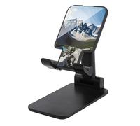 NWTRJ Mountains Supporto per telefono cellulare ad angolo regolabile in altezza Supporto per telefono pieghevole da tavolo compatibile con tutti i telefoni cellulari