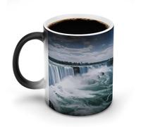 NWTRJ Niagara Falls Tazza da caffè 325 ml divertente tazza in ceramica sensibile al calore tazza da caffè cambia colore tazza da caffè tazza da tè per casa ufficio viaggi