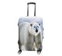 NWTRJ Polar Bear - Copertura elastica per valigie da viaggio, lavabile, antipolvere, antigraffio, adatta per bagagli da 48 a 81 cm, Stile:, L